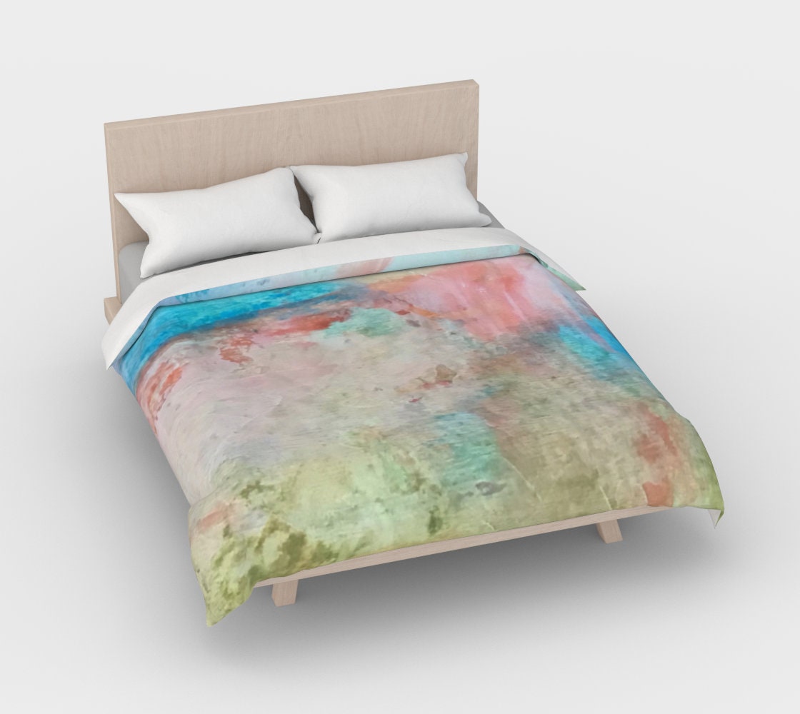 Minimalist Bedding, Limited to only 24 unit run, change the mood, redecorate with dreamy pastels, luxurious duvet cover Made in Canada