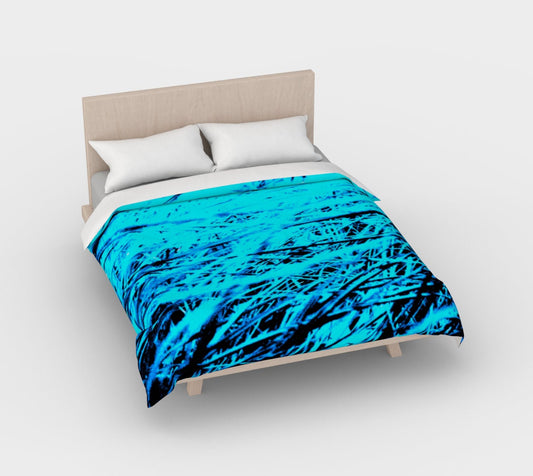 Chic Bedding Blue Grass Duvet Cover Art by Zana