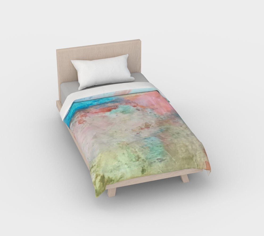 Minimalist Bedding, Limited to only 24 unit run, change the mood, redecorate with dreamy pastels, luxurious duvet cover Made in Canada