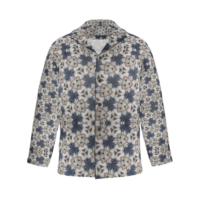 Mens Luxury Pyjama Shirt, Mandela
