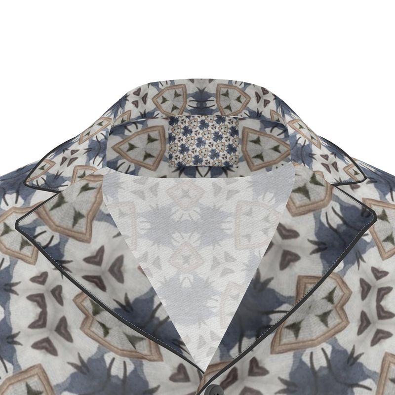 Mens Luxury Pyjama Shirt, Mandela