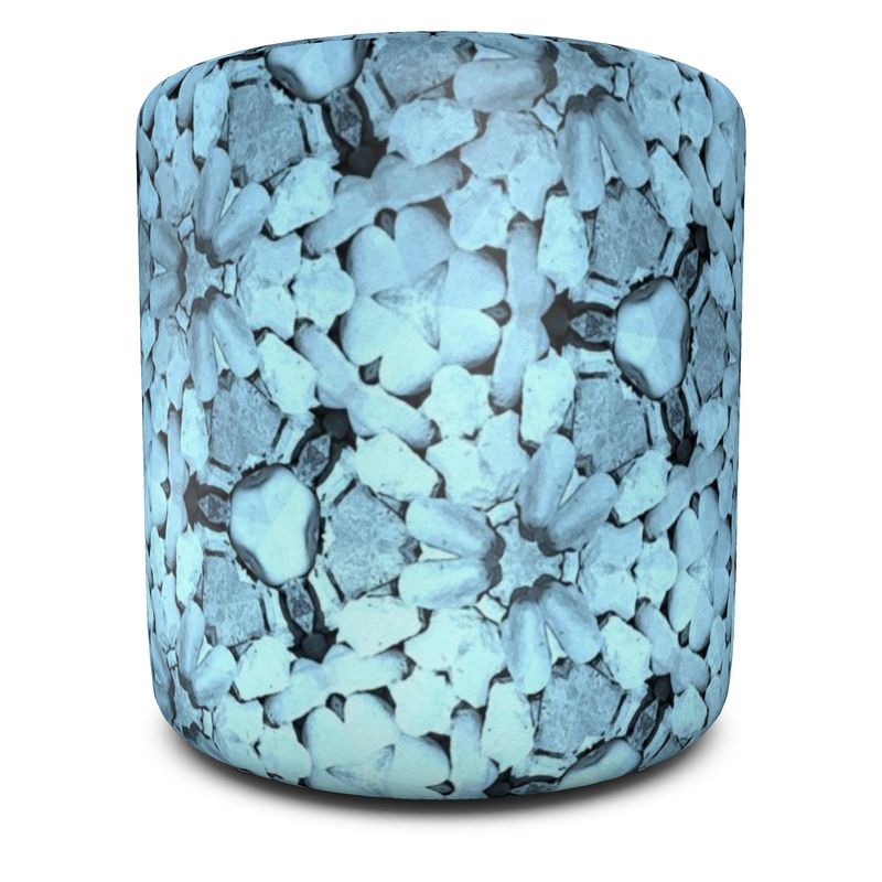 Pouffe Square or Round, Blue Mandela