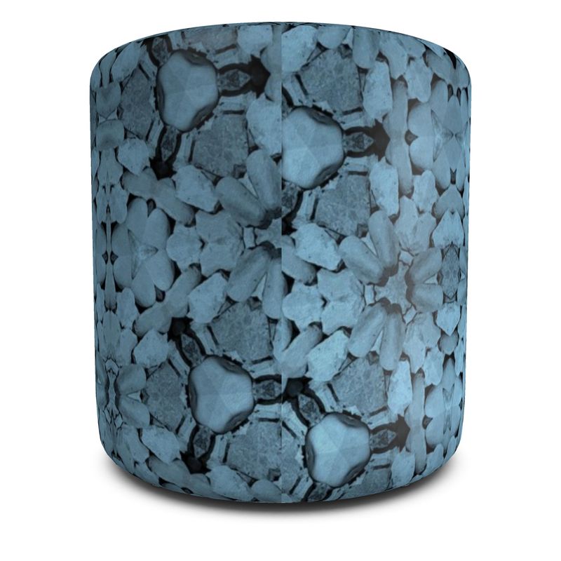 Pouffe Square or Round, Blue Mandela