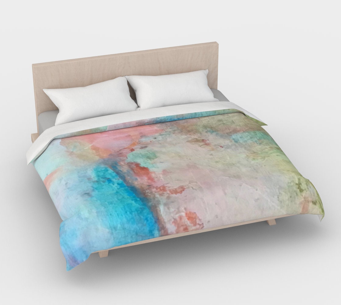 Minimalist Bedding, Limited to only 24 unit run, change the mood, redecorate with dreamy pastels, luxurious duvet cover Made in Canada