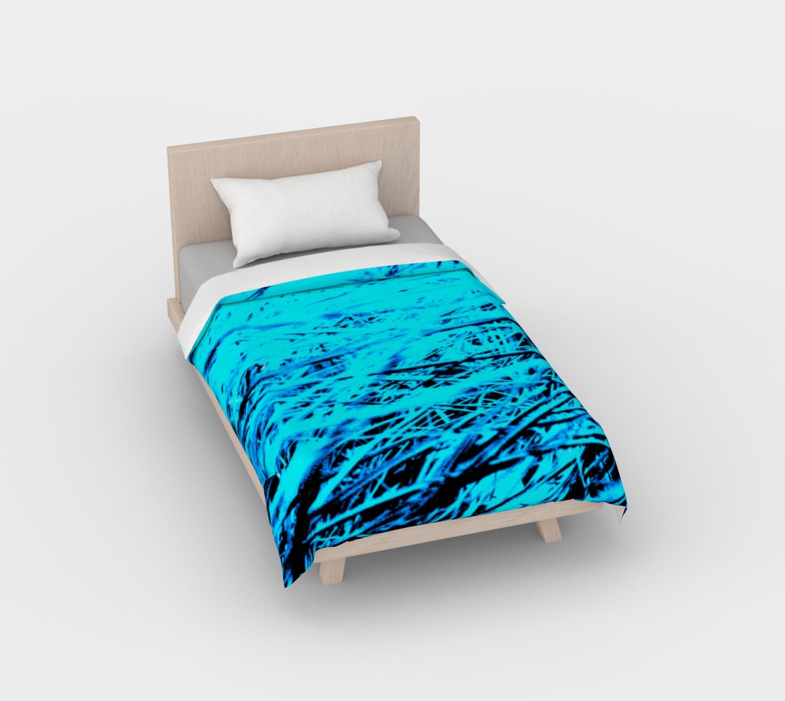 Chic Bedding Blue Grass Duvet Cover Art by Zana