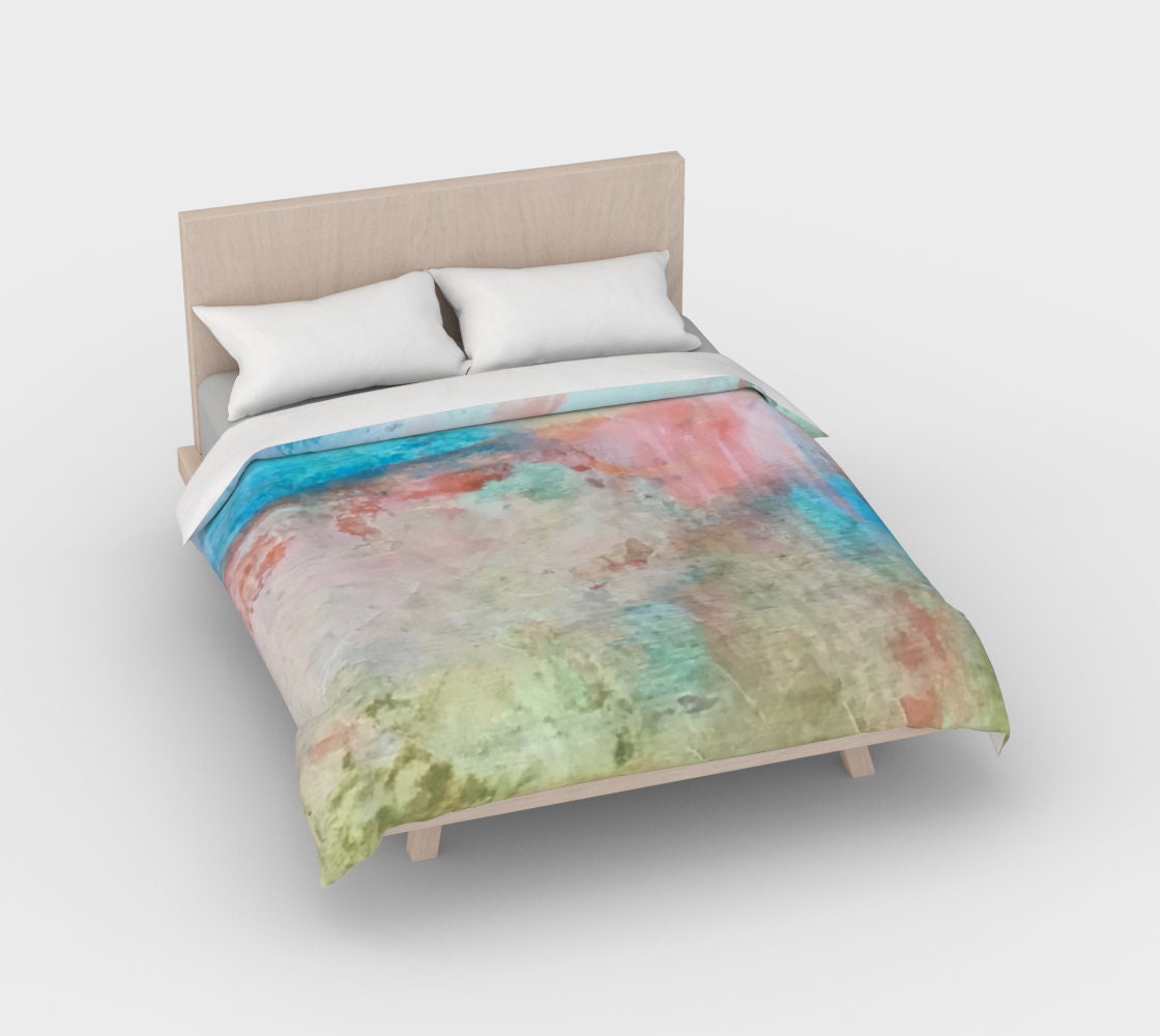 Minimalist Bedding, Limited to only 24 unit run, change the mood, redecorate with dreamy pastels, luxurious duvet cover Made in Canada