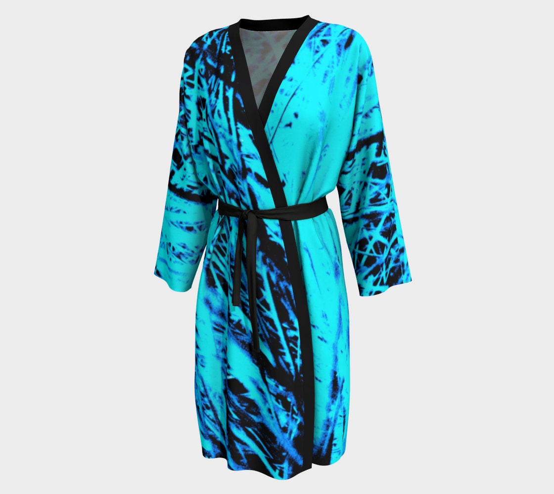 Blue Grass Peignoir Soft Peach Skin Robe